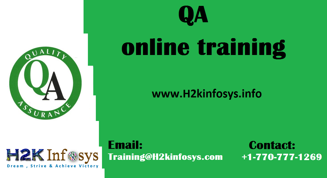 Best QA Online Training Course in USA
