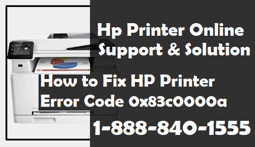 HP Printer Error Code 0x83c0000a (1-888-840-1555)