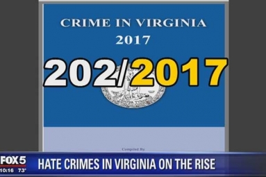 Hate Crimes in Virginia Surges to 50% in 2017, According to Police Data