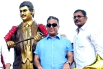 Kamal Haasan unveil Superstar Krishna statue, Kamal Haasan unveil Superstar Krishna statue, kamal haasan unveiled statue of superstar krishna, Happiness