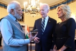 Joe Biden, Narendra Modi latest, narendra modi gifts 75 carat diamond to jill biden, Photography