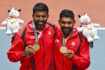 tennis Men's Doubles, Men's Doubles, asian games 2018 rohan bopanna divij sharan clinch men s doubles gold in tennis, Jakarta palembang 2018 asian games