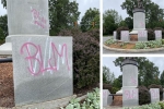 White Lives Matter, Monument Avenue, african american tennis player arthur ashe statue vandalized with white lives matter, Black lives matter